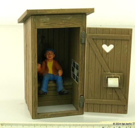 Piko G Toilettenhaus mit Figur
