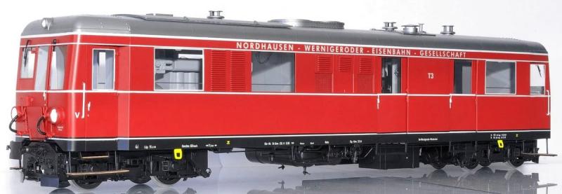 Kiss Schlepptriebwagen T3 der NWE / DR / HSB